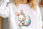 Happy Eater Bunny Clipart, an Animal Illustration by designcity5 (Thumbnail 3 of 5)