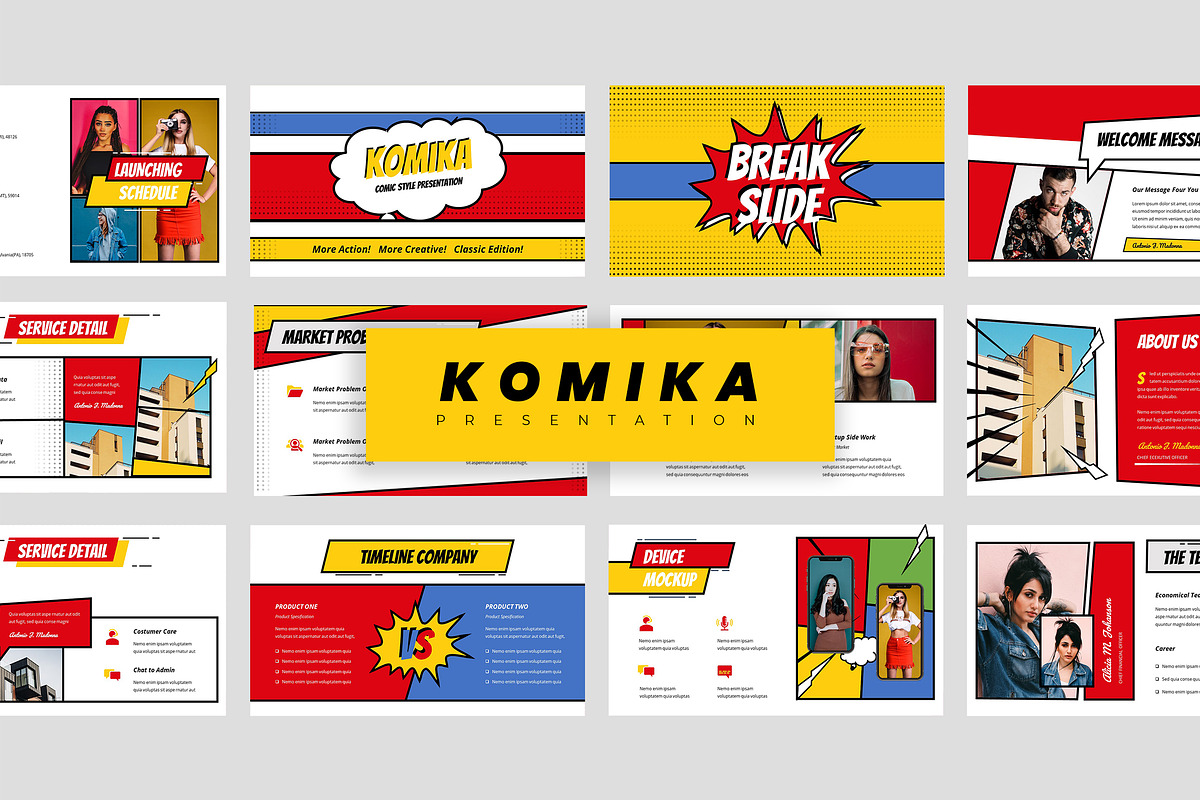 Komika - Presentation Template, a Presentation Template by TMint Creative