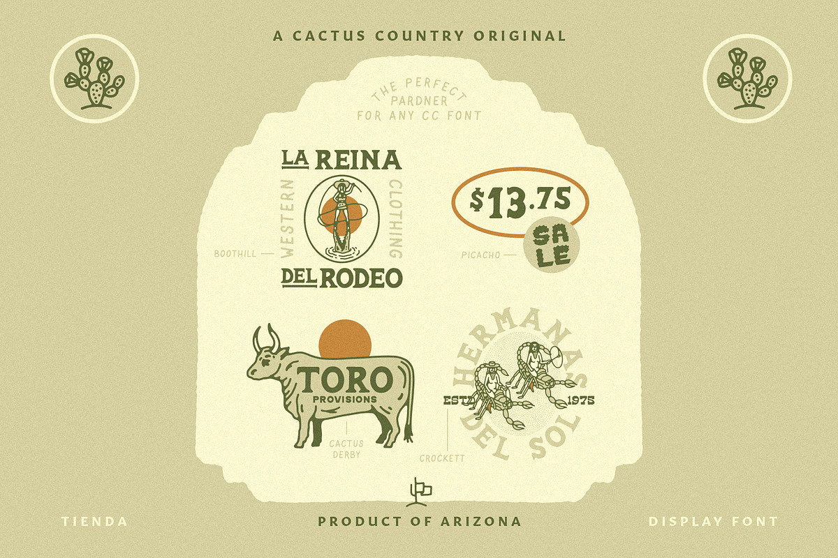 Tienda Display Font, a Serif Font by Cactus Country (Photo 5 of 6)