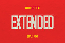 Extended - Tall Sans Serif Font