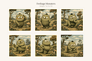 Feelings Monsters Clip Art, 20, an Education Illustration by LanternkinStudio (Thumbnail 7 of 13)