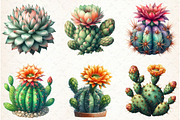 Watercolor Cactus Clipart, an Illustration by Libby Wishes (Thumbnail 6 of 7)