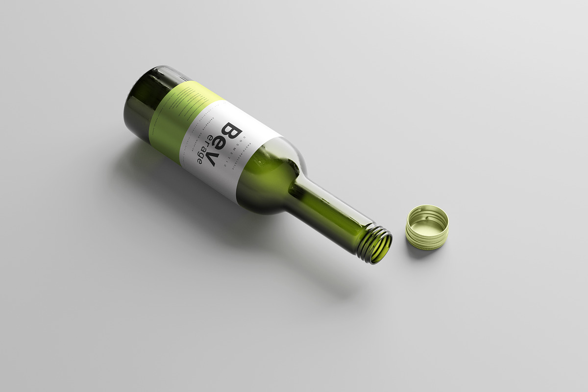 Quarter Mini Bottle Mock-Up, a Cups & Container Mockup by pmvch (Photo 6 of 7)