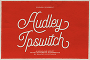 Audley Ipswitch | Monoline Script, a Script Font by gracetype_studio (Thumbnail 1 of 12)