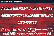 Predator 0316 - Full Family, a Sans Serif Font by Eargle Design, LLC (Thumbnail 9 of 20)