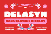 Delasyn, a Sans Serif Font by graphicook (Thumbnail 1 of 10)
