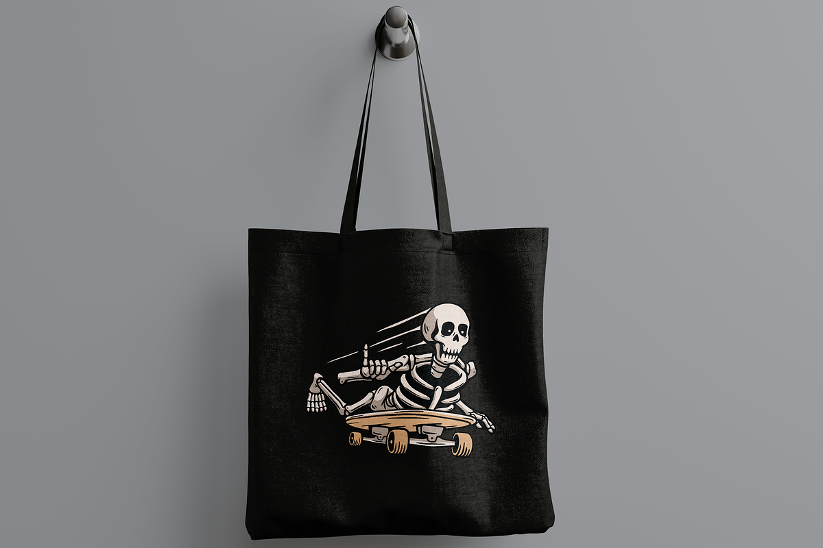 Skeleton Skating, an Object Illustration by nomlimo.com (Photo 2 of 3)