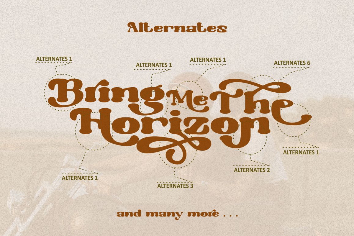 Morrello - Retro Decorative Serif, a Serif Font by PutraCetol Studio (Photo 10 of 11)