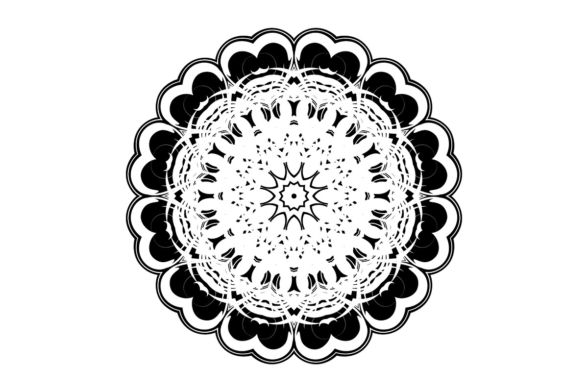 Decorative Mandala Digital Art Pack, a Decorative Illustration by NJ Himel (Photo 86 of 101)