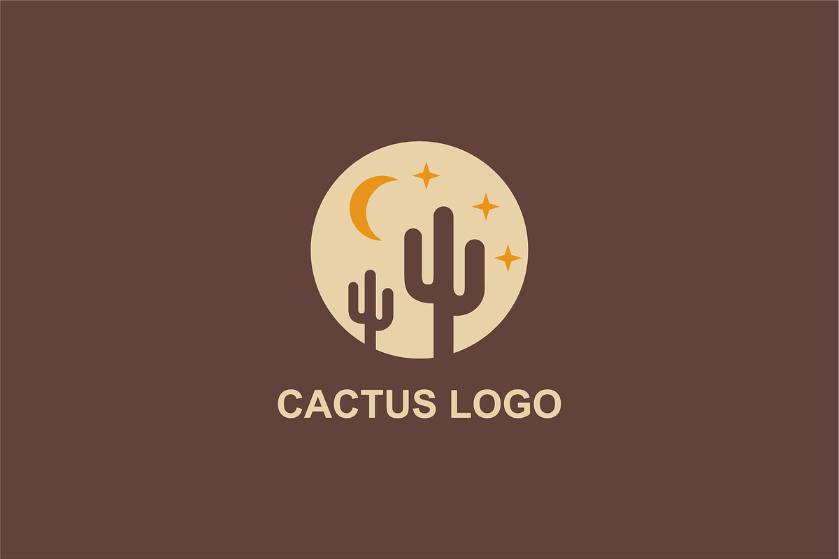 Simple Cactus Logo Design Vector, a Branding & Logo Template by tmts