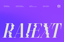 Rahext - Modern Experimental Serif
