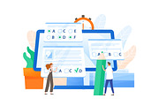Online exam concept banner, an Education Illustration by Good Studio (Thumbnail 2 of 3)