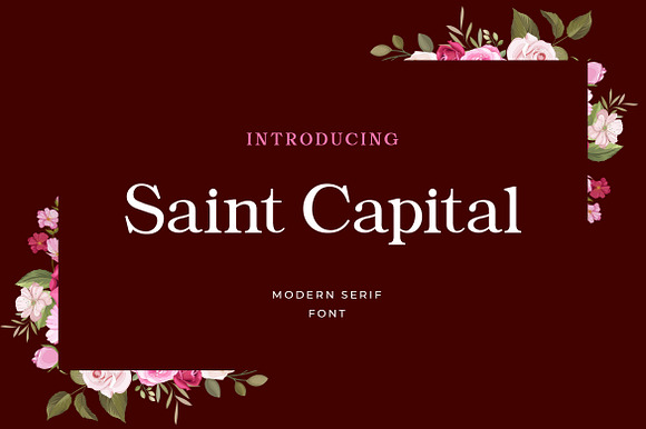 Saint Capital Modern Serif Typeface preview 7