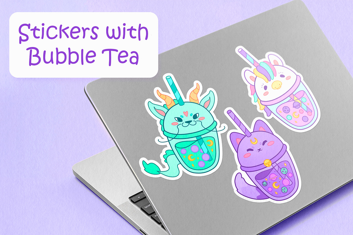 Procreate Brushes Bubble Tea, a Food Illustration by InkPrintsTattoo (Photo 4 of 5)