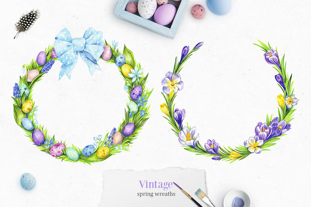 Easter set. 37 drawings in PNG, a Decorative Illustration by Art by Lady Natali (Photo 3 of 4)