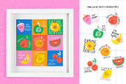 Cutie Frutti. Mini Fruit Collection., a Food Illustration by Isa De Gregorio (Thumbnail 5 of 10)