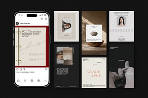 XENO | Instagram Post & Story (I), a Social Media Template by The Aesthetic Studio