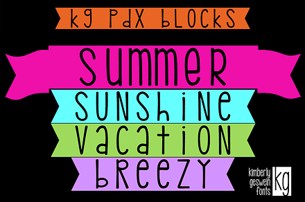 KG PDX Blocks Font