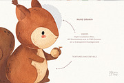 POND and FOREST. Beaver, deer, bird, an Animal Illustration by OlliArtDesign (Thumbnail 7 of 7)