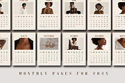 2025 CALENDAR CANVA TEMPLATE, a Stationery Template by The Little Lily Studio (Thumbnail 3 of 5)