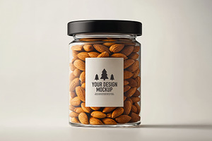 Mockup of a almond glass, a Product Mockup by OSORIOartist