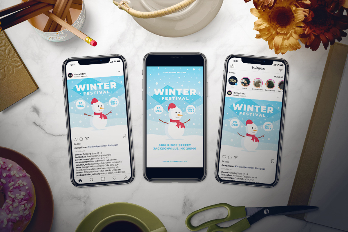 Winter Festival Flyer Set, a Flyer Template by The Good Store (Photo 2 of 2)
