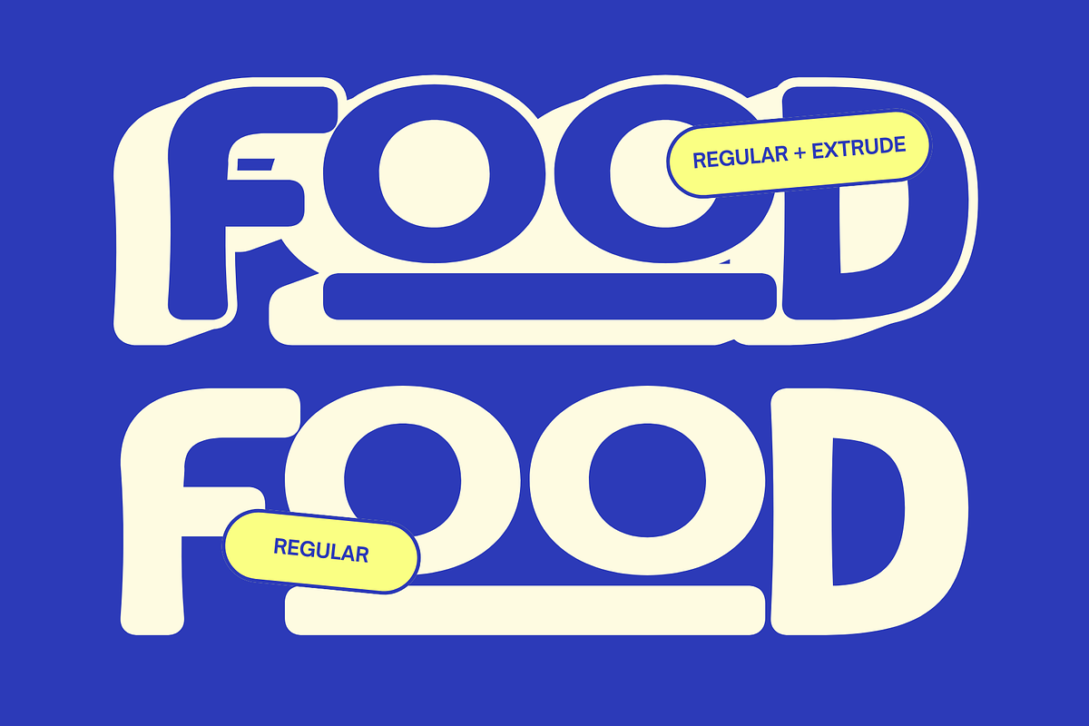 Boer Food - Logo Extrude Font, a Sans Serif Font by Nirmana Visual (Photo 9 of 15)