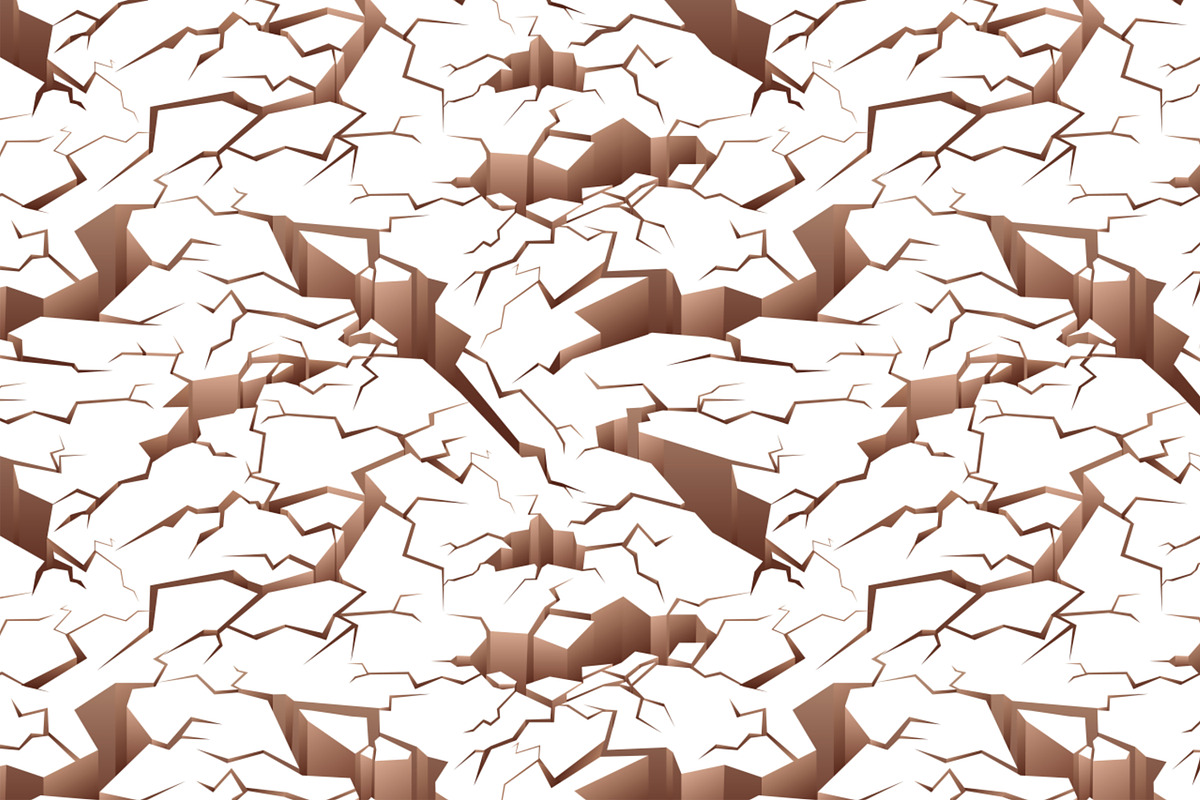 Cracked ground seamless pattern, a Pattern Graphic by Good Studio (Photo 2 of 3)