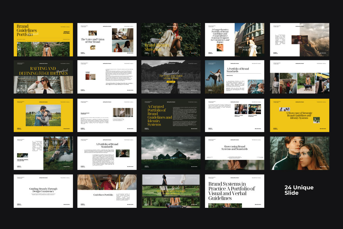 Standart - Portfolio Brand Guide PPT, a Presentation Template by Antelope Studio (Photo 8 of 8)