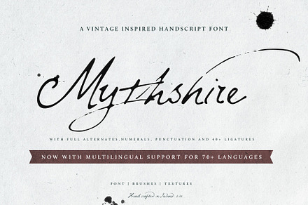 Mythshire vintage script + extras