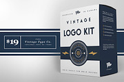 The Vintage Logo Kit, a Branding & Logo Template by Vintage Type Company (Thumbnail 1 of 8)
