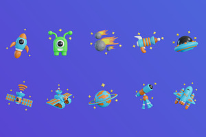 3D Space Icon