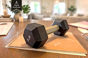 Dumbbell favour - 3d papercraft, a Card Template by PAPER amaze (Thumbnail 1 of 5)