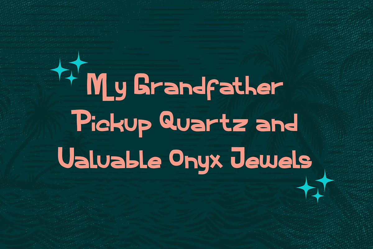 Malibu Night Stunning Display Font, a Symbol Font by Dawnside Graphic (Photo 5 of 5)