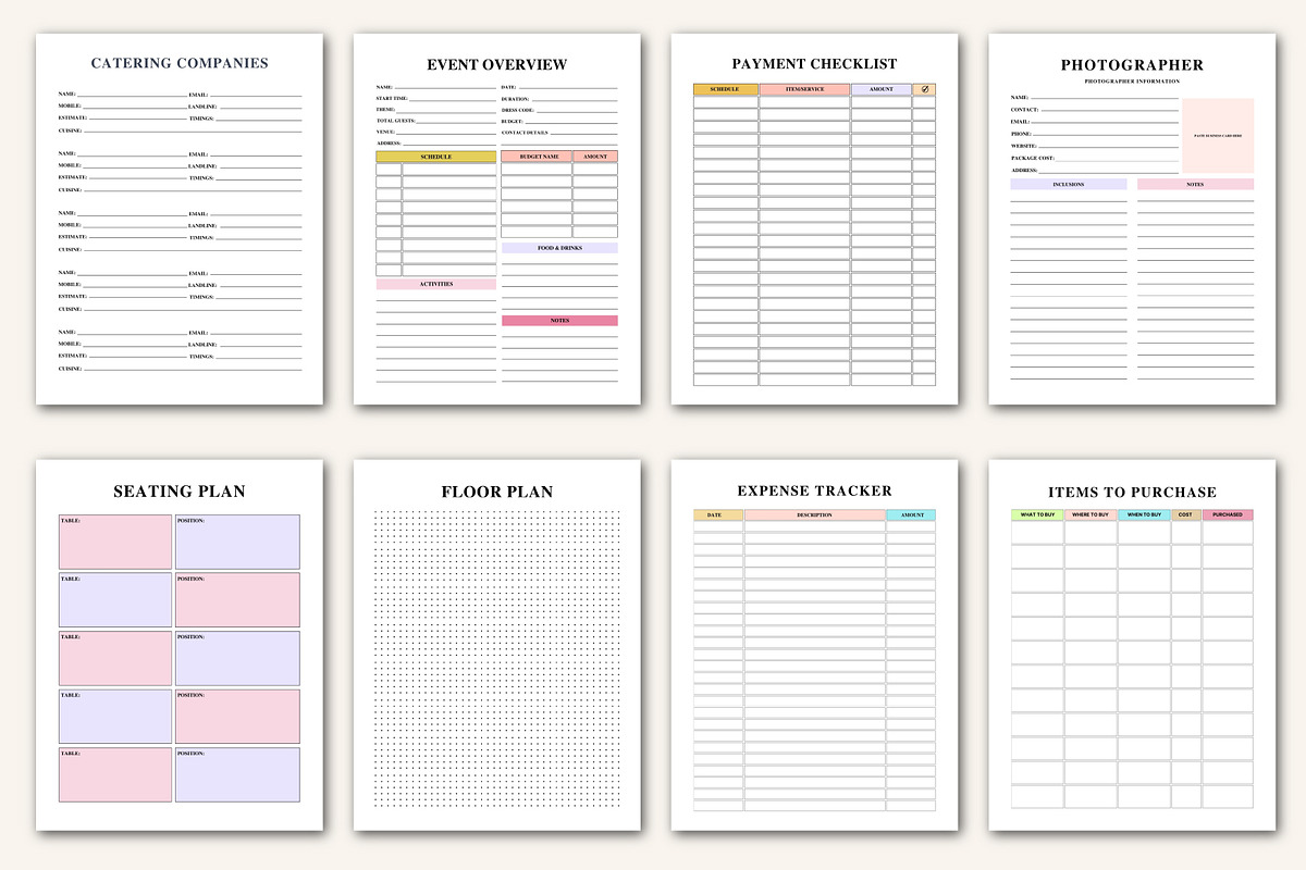 2026–2027 Event Management Planner, a Stationery Template by Designmela01 (Photo 4 of 10)