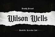 Wilson Wells - Blackletter Font, a Blackletter Font by StringLabs (Thumbnail 1 of 10)