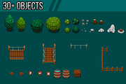 The Meadow - Top Down Tileset, a Texture Illustration by pzUH (Thumbnail 4 of 4)