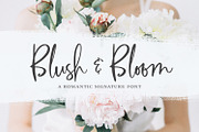 Blush & Bloom Signature Type, a Script Font by Callie Rian & Co. (Thumbnail 1 of 19)