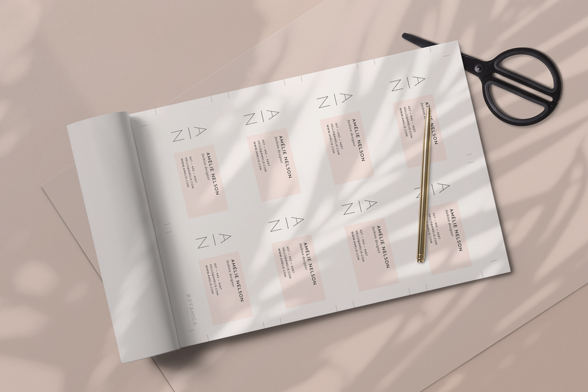 Business Card Template • Amelié, a Business Card Template by Botanica Paperie (Photo 4 of 4)