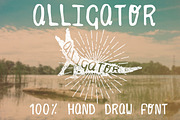 Alligator Hand Draw Font, a Handwritten Font by Luis Quesada Design (Thumbnail 1 of 5)