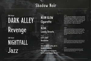 Shadow Noir Typeface