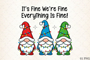 It's Fine We're Fine Everything is F, an Illustration by Libby Wishes