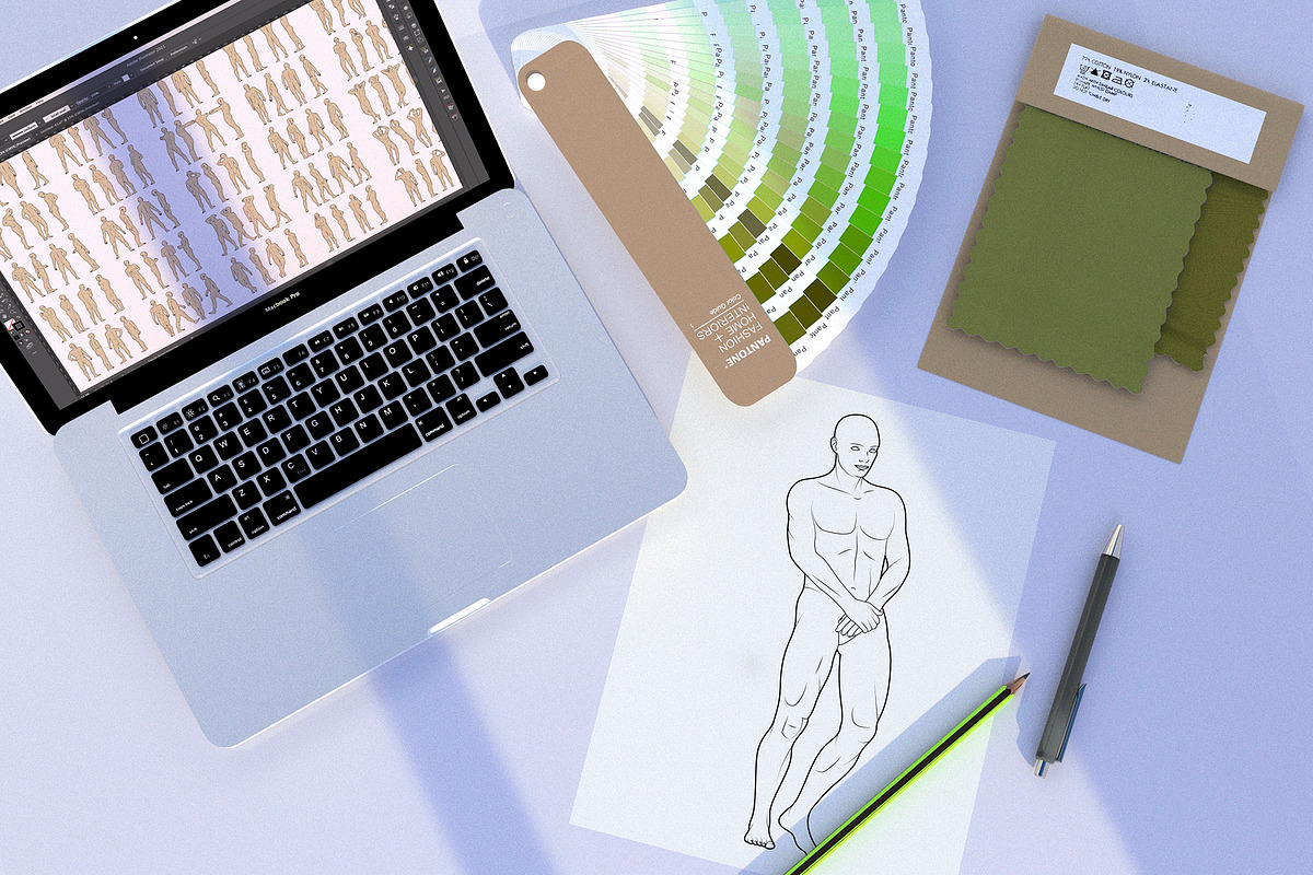 100 Vector Male Fashion Templates, a Healthcare Illustration by Simple Design (Photo 3 of 3)