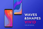 Waves&Shapes Vivid, a Texture Graphic by Olga Ryzychenko (Thumbnail 3 of 6)