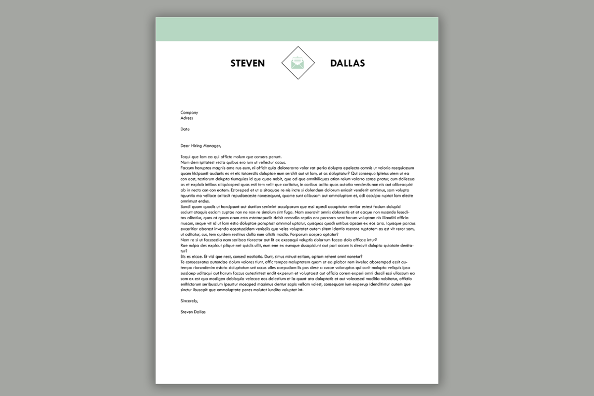One Page Resume Template + CL, a Resume Template by Scribbled Napkin Design (Photo 3 of 3)