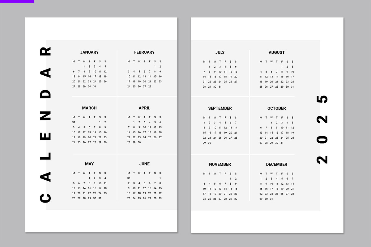 Wall Calendar 2025 to 2028, a Stationery Template by ContestDesign (Photo 2 of 5)