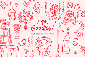 I Do, Doodles! Wedding Clipart Pack