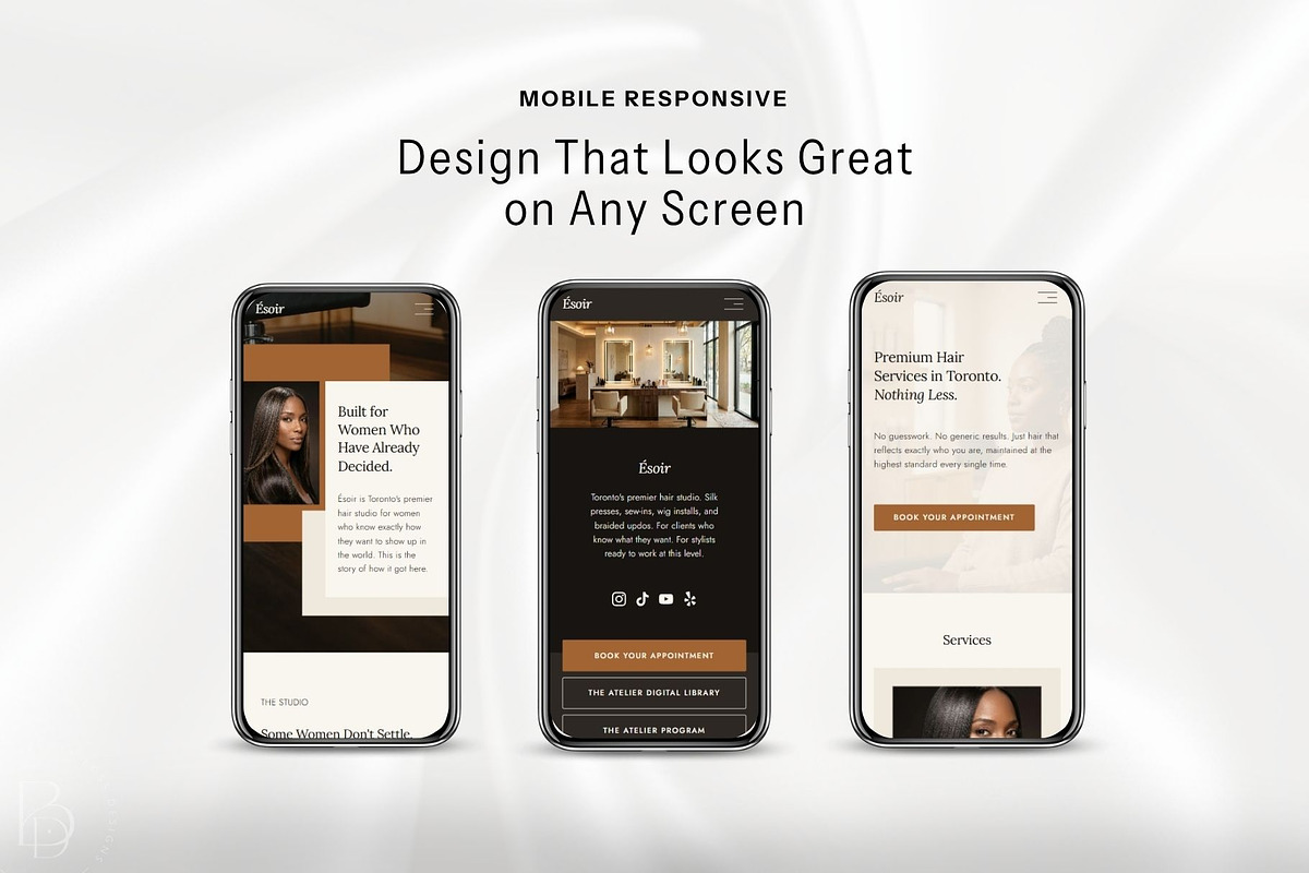 Hair Salon Website Template, a Squarespace Template by Pretty Boss Designs (Photo 4 of 6)