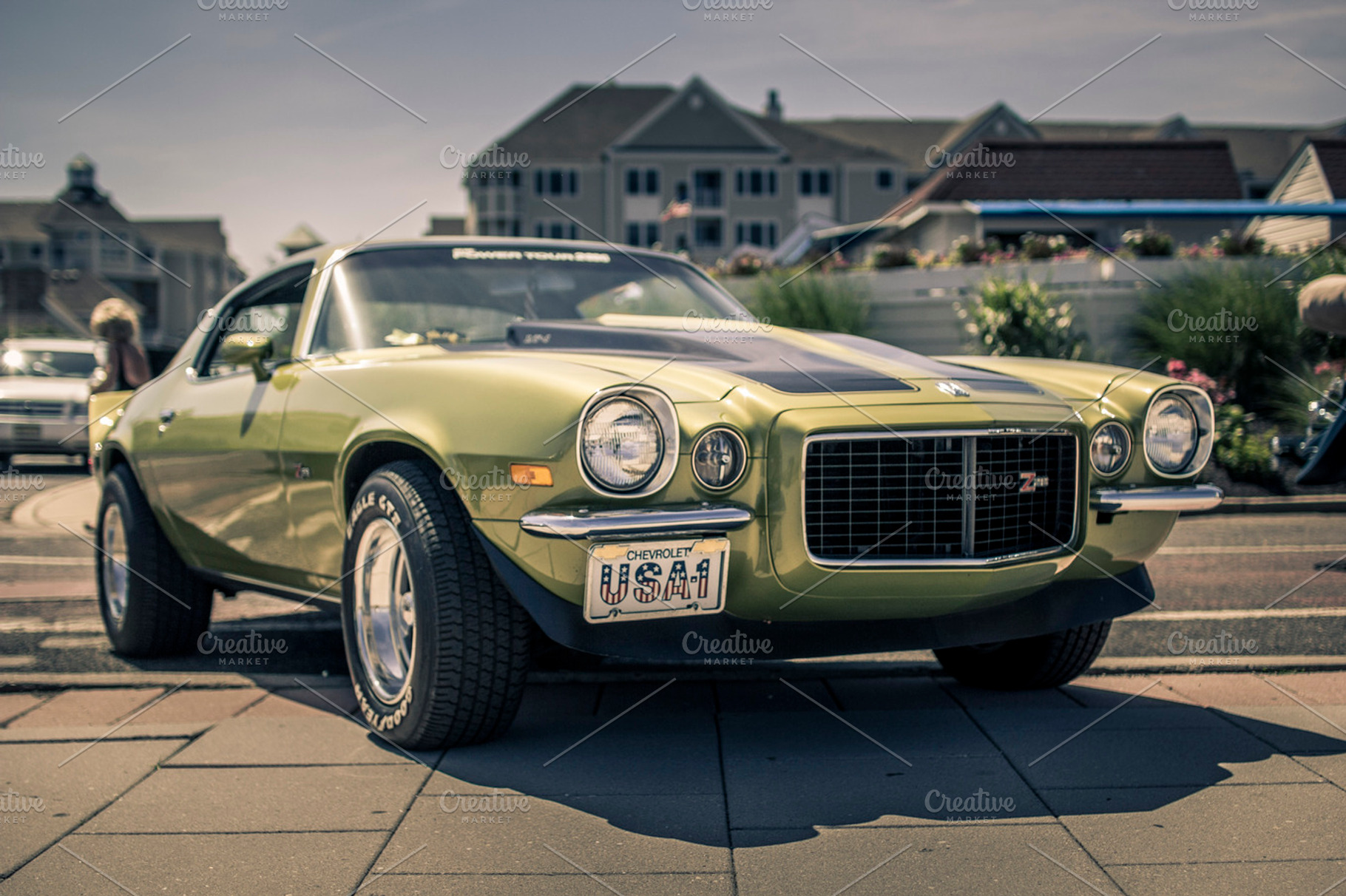 Green cam stock photo, a Transportation Photo by ai.photografics
