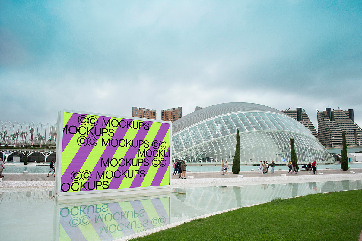 Valencia Park Billboard Mockup B007, an Advertising Mockup by CC Mockups (Photo 1 of 3)